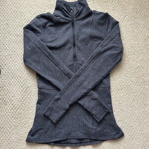 Lululemon Heathered Gray Quarter-Zip Define Jacket Pullover